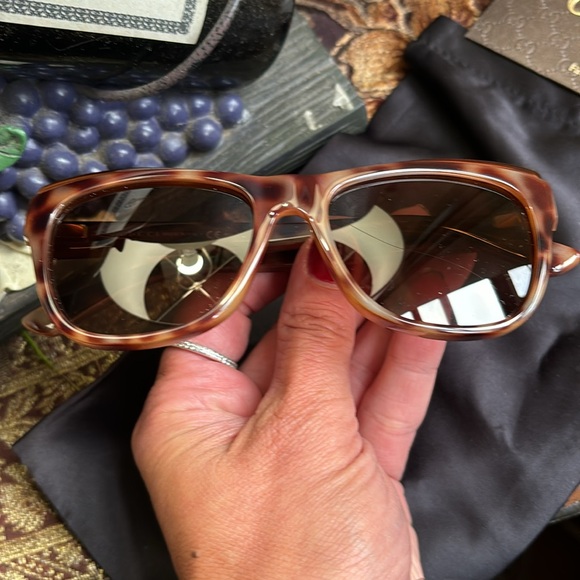 Authentic Gucci 52m oversized cat Optyl acetate leopard print sunglasses - Picture 4 of 15